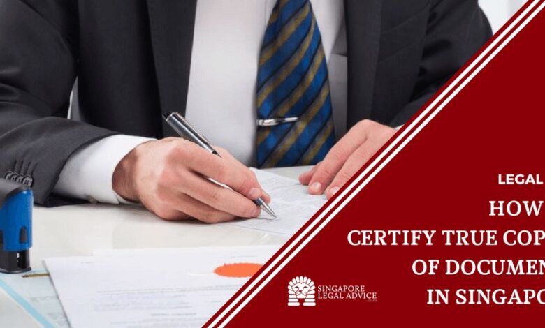 Certified True Copies Documents